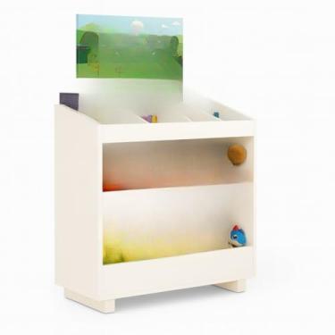 Imagem de Caixa Organizadora Infantil em MDF Branco – Estante Multifuncional para Brinquedos e Livros, Design Moderno, Durável e Fácil de Limpar, Ideal para Quartos Infantis e Salas de Brincar (Não aplicável)