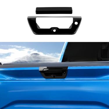 Imagem de Para Ford F150 2015-2020 Tampa da maçaneta da porta traseira moldura decorativa, capas de maçaneta traseira externa automática