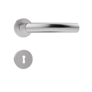 Imagem de Fechadura 813/IX40 Interna Roseta Redonda Escovada 40mm Stam