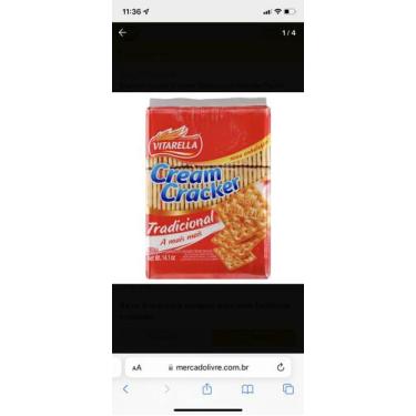 Imagem de Biscoito Cream Cracker Tradicional Vitarella Pacote 400g