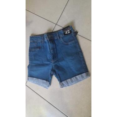 Imagem de Short feminino jeans liso - Shorts 