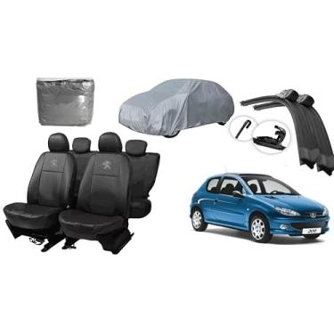 Imagem de Capa de couro +Capa de cobrir + Limpador de para - brisa -Peugeot 206 96-16