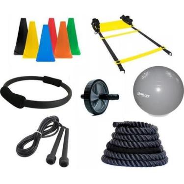 Imagem de Kit Funcional Com 11 Ítens Corda Naval + Escada +Roda + Cone - Infinit