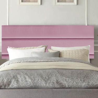 Imagem de Painel Cabeceira Estofada Argentina 160cm Cama Box Queen Suede Rosa Bebe- Mabe Magazine