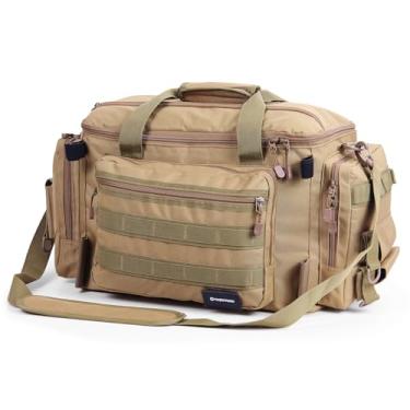 Imagem de yuzhiyuan Bolsa de pesca Oxford 600D resistente a respingos de água com armazenamento ultragrande para água salgada, água doce, caminhadas, acampamento e viagens