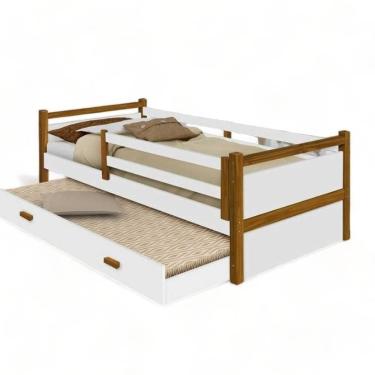 Imagem de Cama Bianca Branca E Mel Com Auxiliar E 02 Colchões