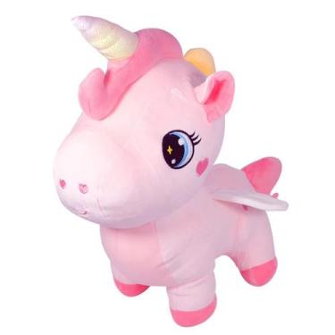 Imagem de Pelúcia Unicórnio 40cm Rosa Plush Grande Alicórnio CAA Toys - Caa Bras
