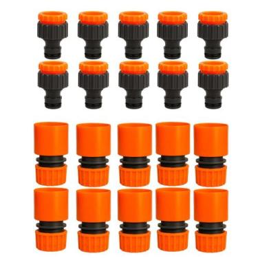 Imagem de Kit de Conexões para Mangueira  Engate Rápido 1/2 e Adaptador 3/4  Jar