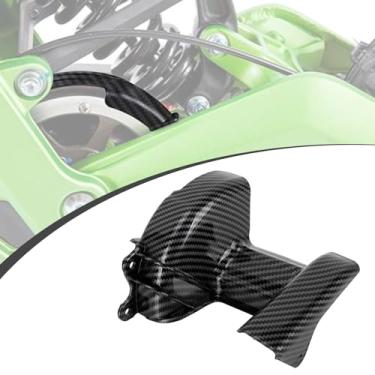 Imagem de Proteção do eixo central PSLER - Adequada para Light Bee S e X, capa protetora da manga do eixo central para motocicleta elétrica off-road, padrão de fibra de carbono