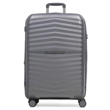 Imagem de Mala Grande de Polipropileno 4 Rodas Hong Kong Cinza - Bagaggio, G