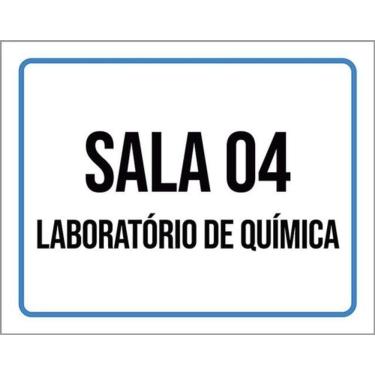 Imagem de Kit 3 Placas Sala 4 Laboratório Química 36X46