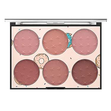 Imagem de Paleta de blush, 6 cores, blush, Milani, blush e paleta de bronzeador, blush cintilante, blush de longa duração, blush em pó brilhante brilhante, paleta de blush, blusão profissional de maquiagem facial, conjuntos de presente de dia dos namorados para ela, meninas e mulheres