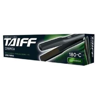 Imagem de Chapa Prancha Taiff Profissional 180ºc Bivolt Cerâmica, Preto, Bivolt