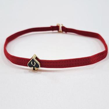 Imagem de Gargantilha HotWife Choker Com Pingente Dama de Espadas charme estilo 