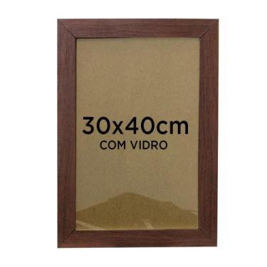 Imagem de Moldura Para Quadro Decorativo 30x40cm Com Vidro - Várias Cores - TaCo