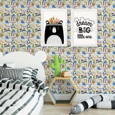 Imagem de Papel de Parede Infantil Bichinhos Diversos - TACOLADO PAPEL DE PAREDE