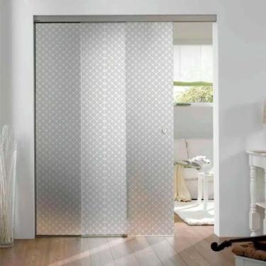 Imagem de Adesivo Para Vidro Box Banheiro Jateado Decorado Esferas Prova D'Agua 