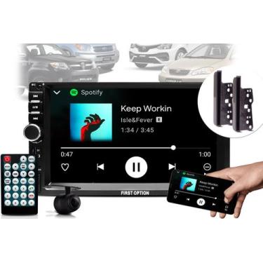 Imagem de Kit Central Multimídia 2 Din Som Pra Carro Mp5 Automotivo Touch Screen