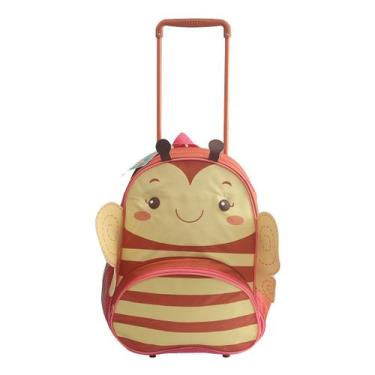 Imagem de Mochila de Rodinha Infantil Borboleta Abelha Joaninha Clio, Abelha