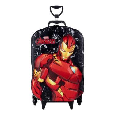 Imagem de Mochila De Carrinho Homem de Ferro Infantil em 3d Rígida - Diplomata, 