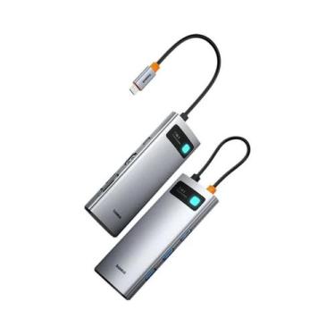 Imagem de Hub USB C 7 Em 1 4K 60Hz HDMI 3 USB 3.0 PD 100W Tipo C Leitor De Cartã