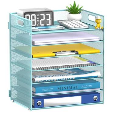 Imagem de Organizador de Papel em Tela Metálica de 7 Níveis com Alças ReePlan Pr