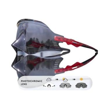Imagem de Óculos De Ciclismo Fotochromic UV400 Vermelhos Para Homens E Mulheres 