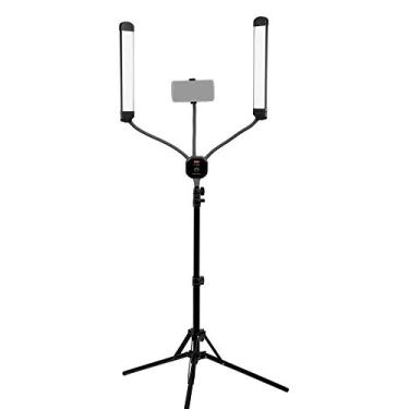 Imagem de Fotodiox Selfie Starlite Stix Vlog Light Kit com tripé - 2X 11in LED bicolor regulável para retrato, fotografia, maquiagem, YouTube, transmissão de vídeo ao vivo e muito mais