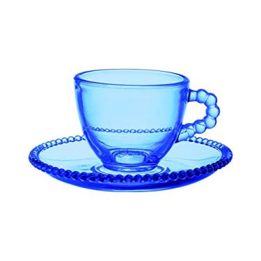 Imagem de Jogo 12 xícara chá Pearl azul 230ml