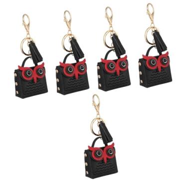 Imagem de Gadpiparty 5 Peças Coruja Chaveiro Bolsa De Armazenamento De Fones De Ouvido Bolsa De Fone De Ouvido Com Chaveiros Mulheres Bolsa De Chaveiro Fone De Ouvido Estojo De Transporte Bolsas De