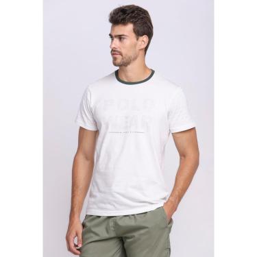 Imagem de Camiseta Masculina Malha Collection Logo Estampado Polo Wear Off White-Masculino