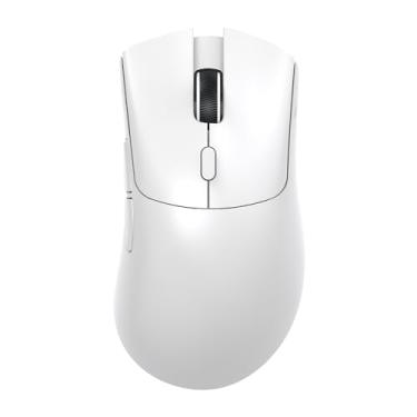 Imagem de MAMBASNAKE Mouse para jogos sem fio Attack Shark R1, sensor óptico PAW3311 18K DPI, 59 g ultraleve 2,4 Ghz/BT/mouse de computador com fio para Win/Mac - Branco