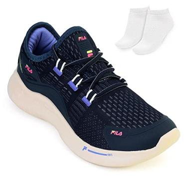 Imagem de Tênis Fila Intruder, Feminino, Marinho/Rosa/Limão, 39