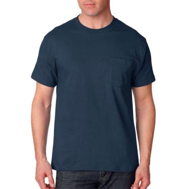 Imagem de Camiseta Hanes de manga curta Beefy Pocket 5190 Navy xxl