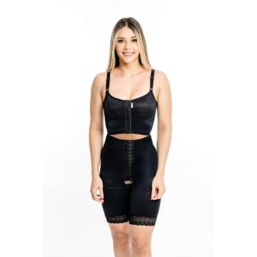 Imagem de Modelador curto bipartido colchete cor preto kelogel, Pp