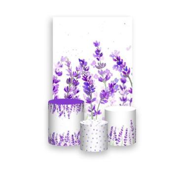 Imagem de Painel De Festa Vertical 1,50 x 2,20 + Trio De Capas Cilindro - Campo 
