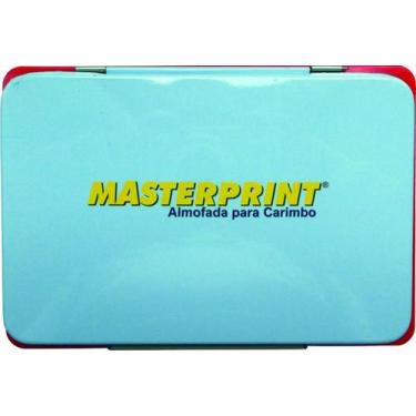 Imagem de Almofada p/ carimbo masterprint tampa metal n.3 vermelha