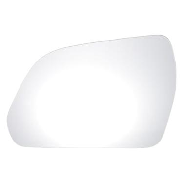 Imagem de X AUTOHAUX Substituição de vidro retrovisor do lado esquerdo do motorista com placa de suporte vidro branco não aquecido para Hyundai IX25 Creta 2014-2017
