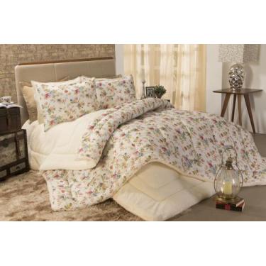 Imagem de Coberdrom Casal Queen Size Sherpa E Percal 180 Fios Edredom - Deccoral