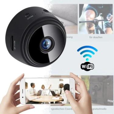 Imagem de Mini Camera Segurança Espiã Wifi Bateria Pequena Vigilancia 24hrs - DG