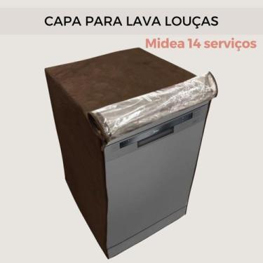 Imagem de Capa para lava louças midea 14 serviços transparente flex - Capas Flex