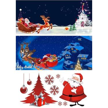 Imagem de Kit 10 Impressão folhas sublimaticas A4 canecas de natal