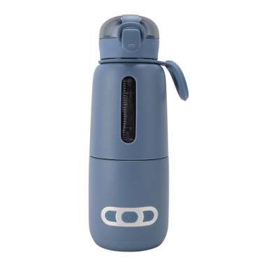 Imagem de Aquecedor de Mamadeira Portátil, 300ml 15000mah USB Recarregável Aquecedor de Leite de Aquecimento Rápido Aquecedor de Mamadeira Sem Fio Em Movimento Aquecedor de Mamadeira USB