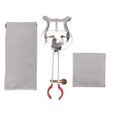 Imagem de Walmine Clipe musical prateado para trompete, clipe de música, acessórios para instrumentos de lira