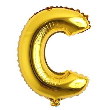 Imagem de Balões de carta de 101,6 cm com números de alfabeto dourados, balões de alumínio para festa de casamento de despedida de solteira, aniversário de formatura, aniversário, celebração, decoração, pode voar com hélio (101,6 cm de ouro C)