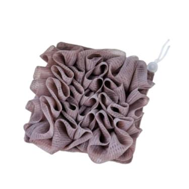 Imagem de harayaa Banho esponja esponja de banheira, ferramenta de limpeza de pele, lavagem rápida do corpo para adultos filhos, lavagem de pele para lavar a pele, Marrom