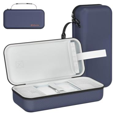 Imagem de Capa de transporte compatível com Apple 2024 Mac Mini M4/M4 Pro, capa protetora para transporte M4 Pro, bolsa de armazenamento de viagem rígida portátil (azul)