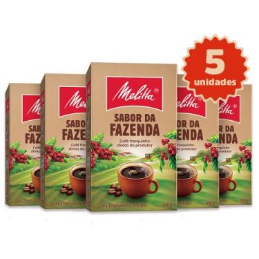 Imagem de Kit Café Melitta Sabor da Fazenda - 5 Unidades 500g