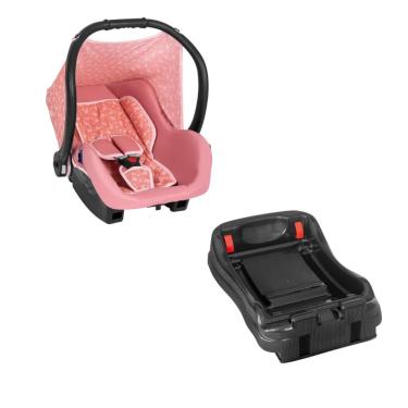 Imagem de Bebê Conforto Solare Rosa com Base - Tutti Baby