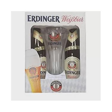 Imagem de Kit Cerveja Premium Alemã Erdinger Com 2 Cerveja + Copo
